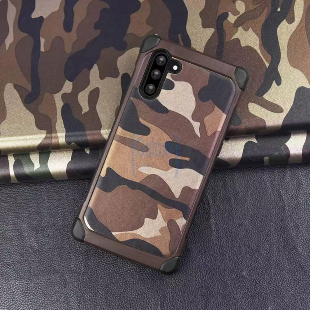 Чехол бампер NX Case Camouflage Series для Samsung Galaxy Note 10 Plus Green (Зеленый)