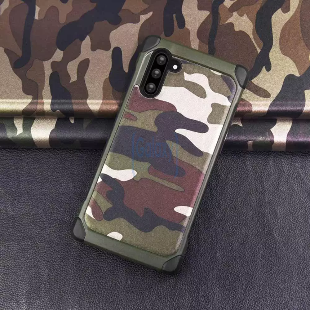 Чехол бампер NX Case Camouflage Series для Samsung Galaxy Note 10 Plus Green (Зеленый)