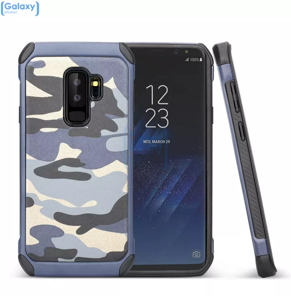 Чехол бампер NX Case Camouflage Series для Samsung Galaxy S9 Plus Blue (Синий)