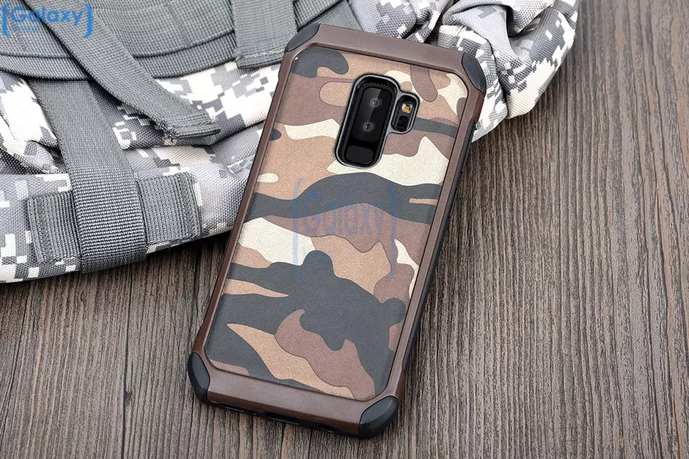 Чехол бампер NX Case Camouflage Series для Samsung Galaxy S9 Brown (Коричневый)