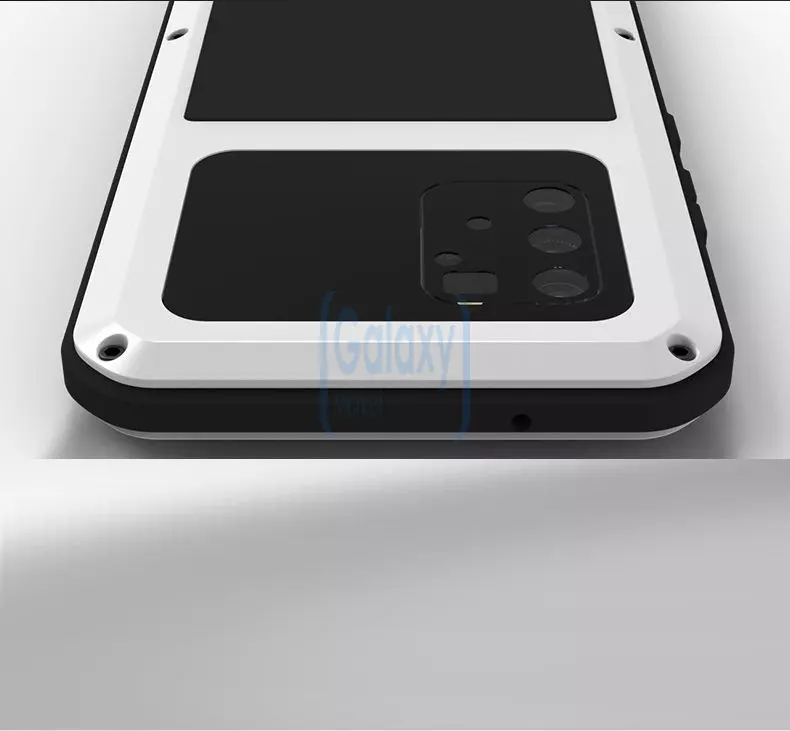 Противоударный металлический Чехол бампер Love Mei Powerful для Samsung Galaxy S10 Lite Black (Черный)