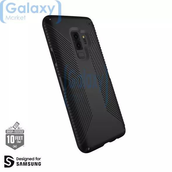 Чехол бампер Speck Presidio Grip Series для Samsung Galaxy S9 Plus Black (Черный)