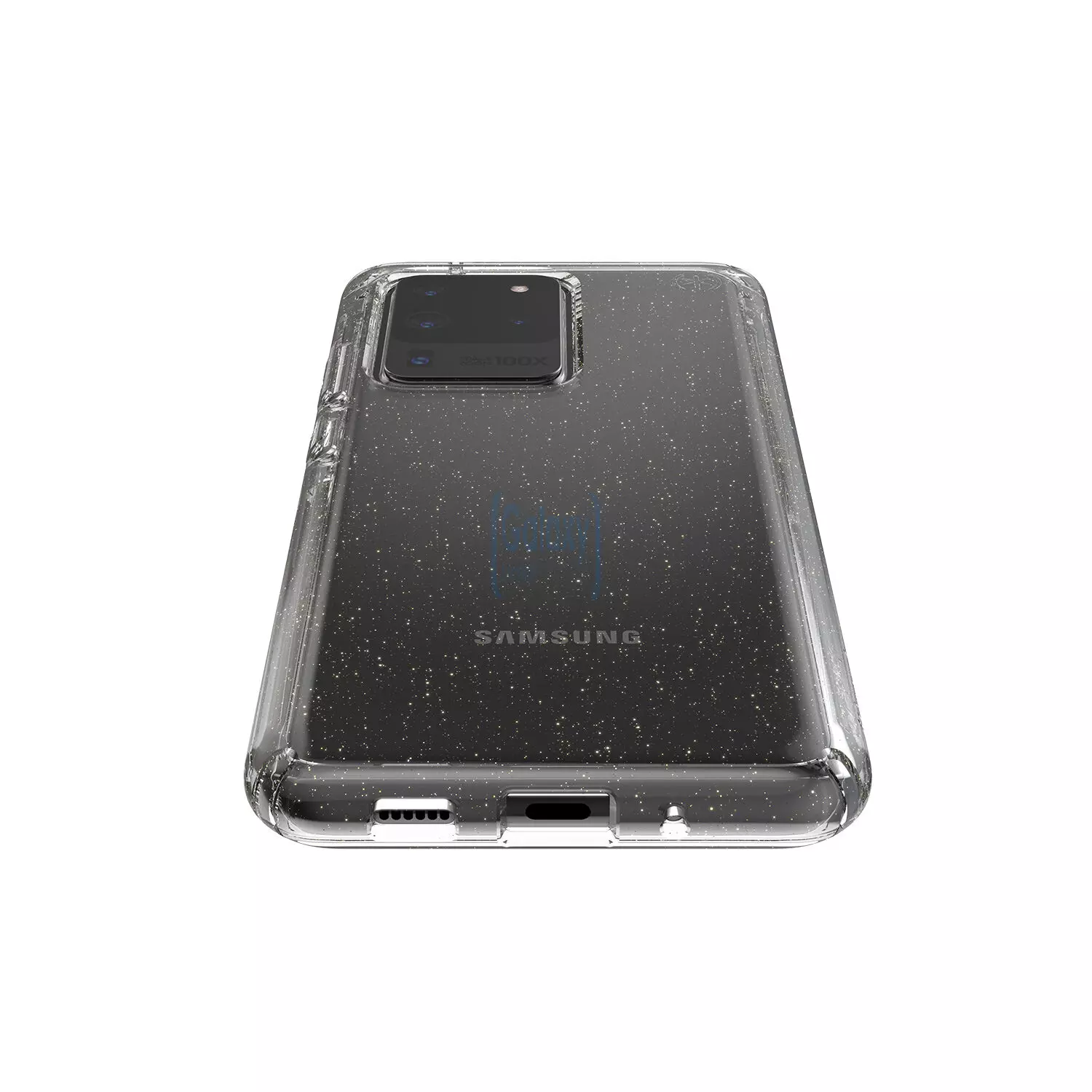 Чехол бампер Speck Presidio Perfect-Clear with Glitter для Samsung Galaxy S20 Ultra Clear/Gold Glitter (Прозрачный/Золотой блеск)
