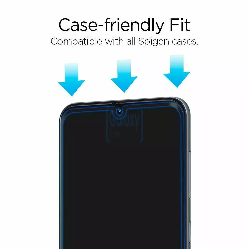 Защитное стекло Spigen Glas.tR Slim FC для Samsung Galaxy A40s Black (Черный)