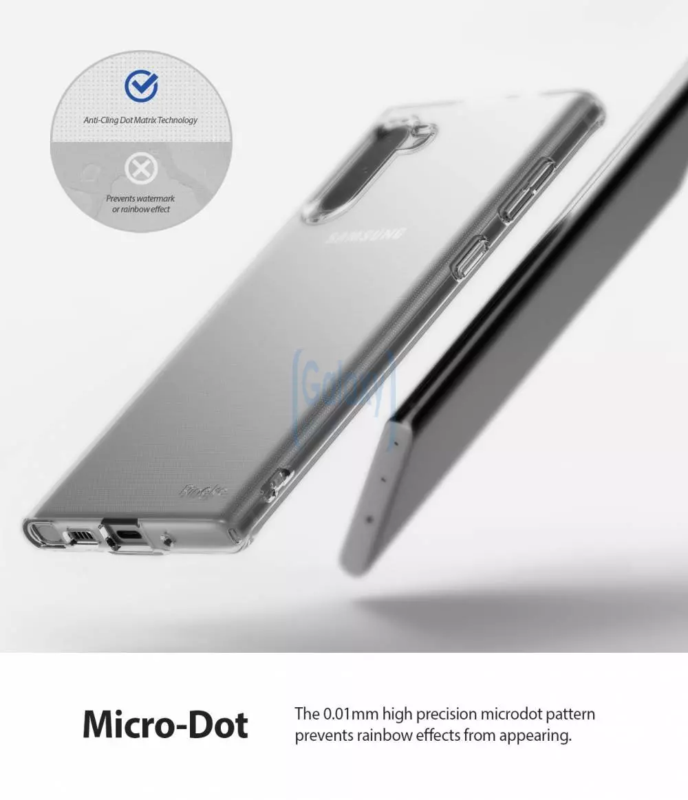 Чехол бампер Ringke Air для Samsung Galaxy Note 10 Clear (Прозрачный)