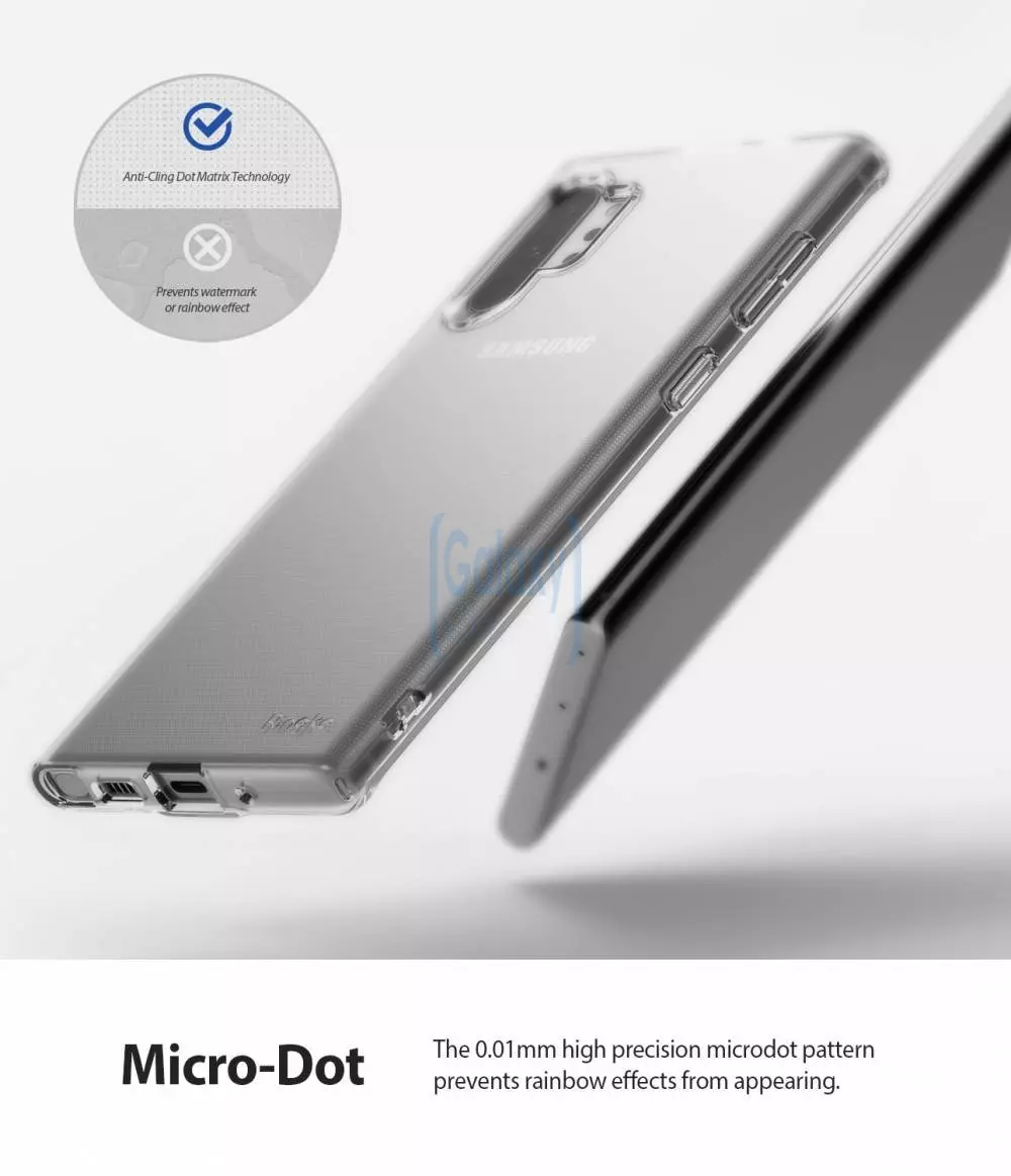 Чехол бампер Ringke Air для Samsung Galaxy Note 10 Plus Clear (Прозрачный)