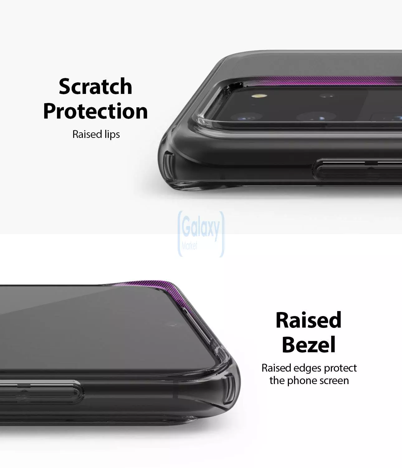 Чехол бампер Ringke Air для Samsung Galaxy S20 Ultra Smoke Black (Дымчатый Черный)