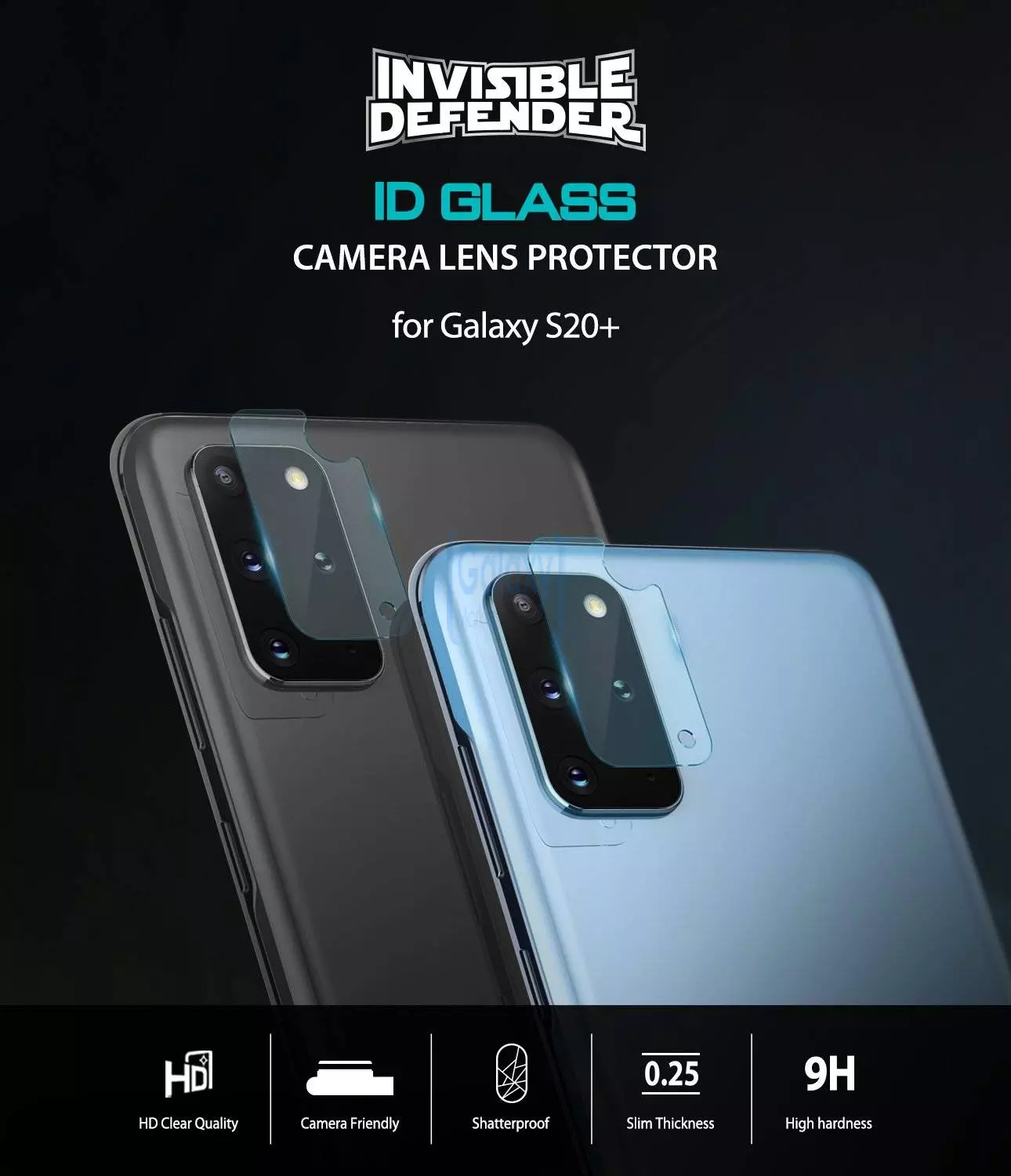 Защитное стекло для камеры Ringke ID GLASS Camera Lens Protector для Samsung Galaxy S20 Plus