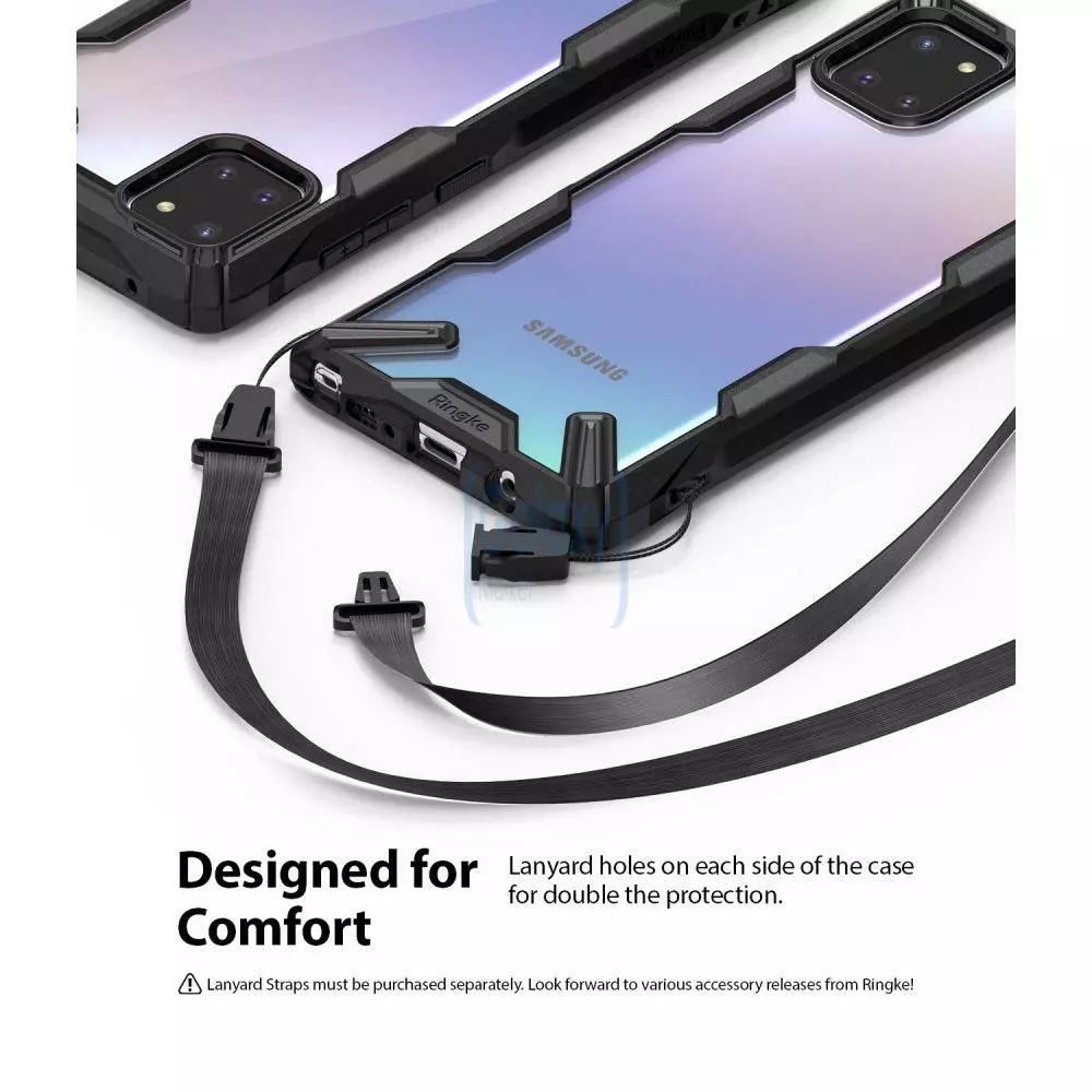 Чехол бампер Ringke Fusion-X для Samsung Galaxy Note 10 Lite Black (Черный) 8809688899447