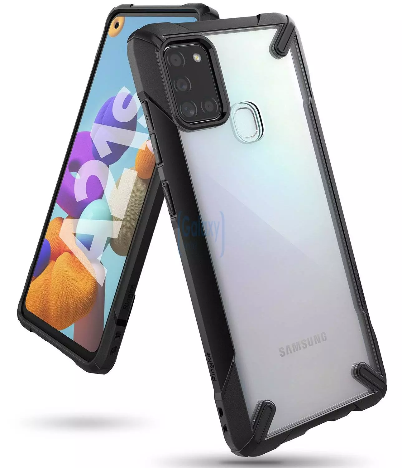 Чехол бампер Ringke Fusion-X для Samsung Galaxy A21s Black (Черный) 8809716077281