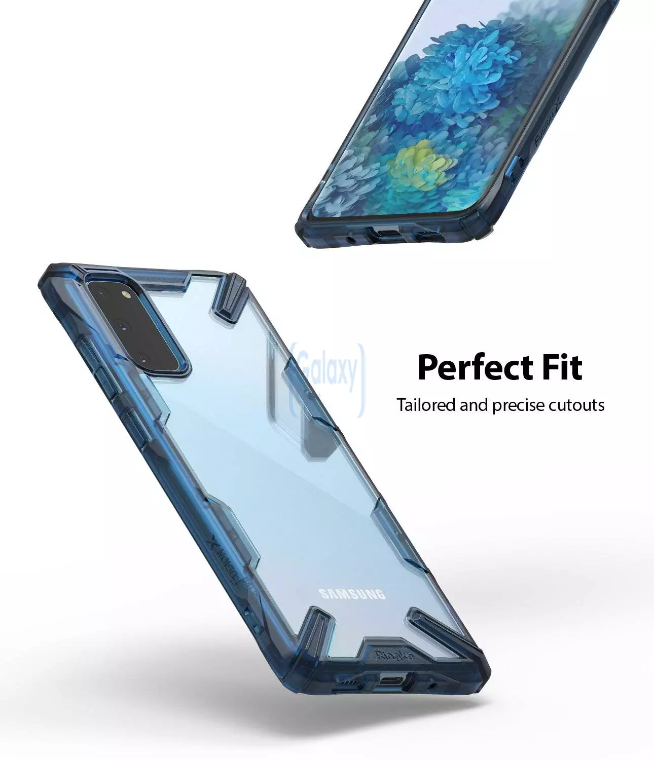 Чехол бампер Ringke Fusion-X Design для Samsung Galaxy S20 Camo Black (Камуфляж Черный)