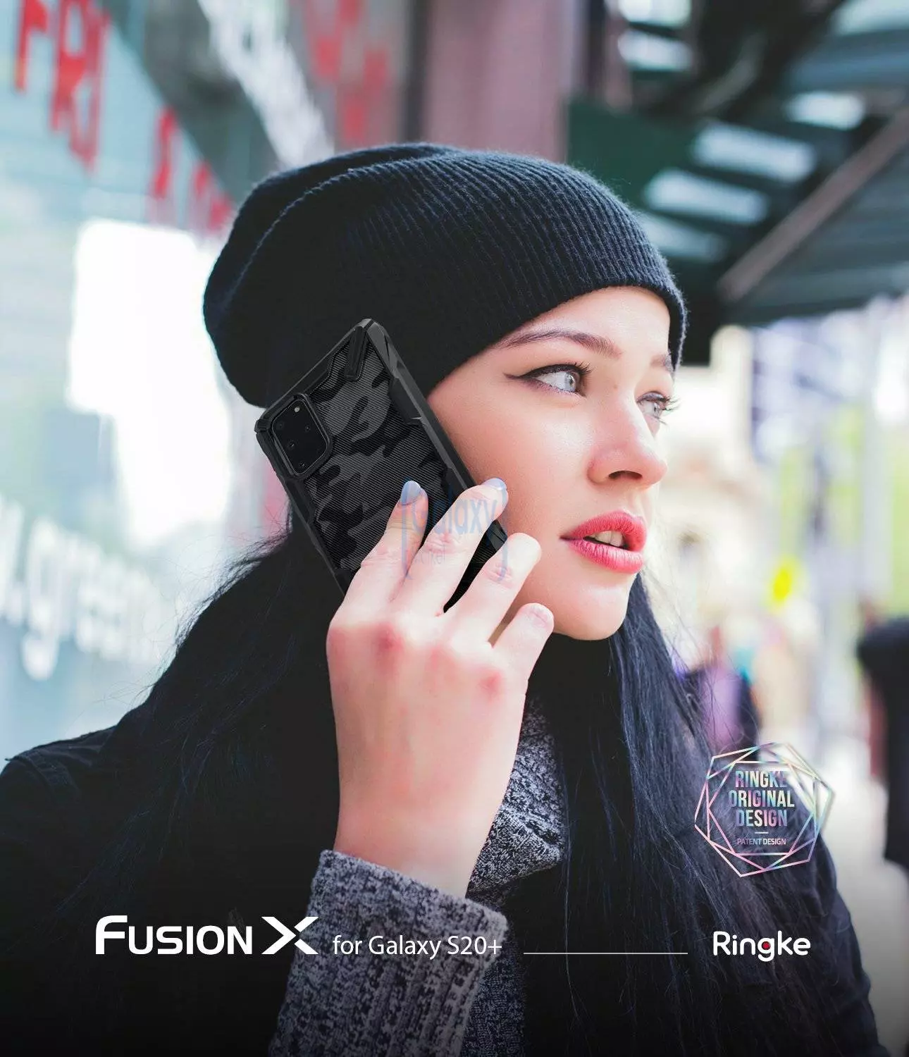 Чехол бампер Ringke Fusion-X для Samsung Galaxy S20 Plus Black (Черный)