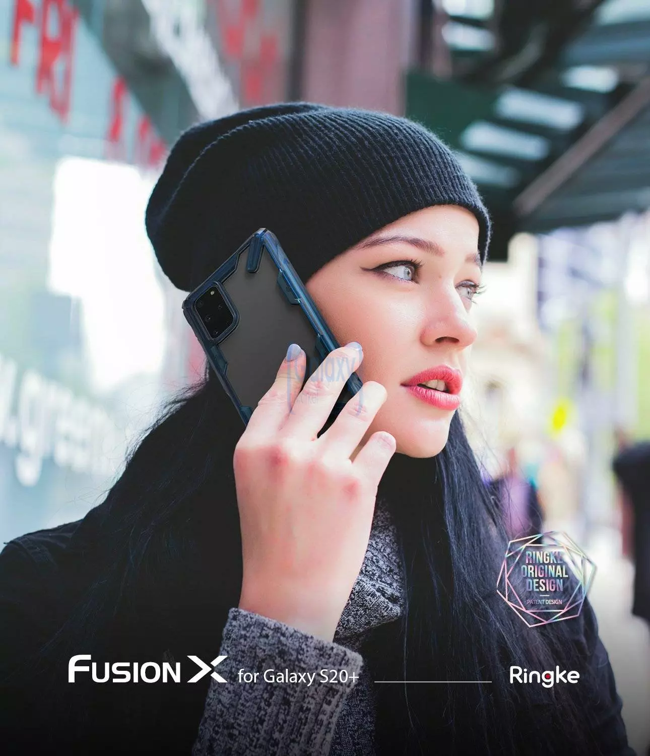 Чехол бампер Ringke Fusion-X для Samsung Galaxy S20 Plus Black (Черный)