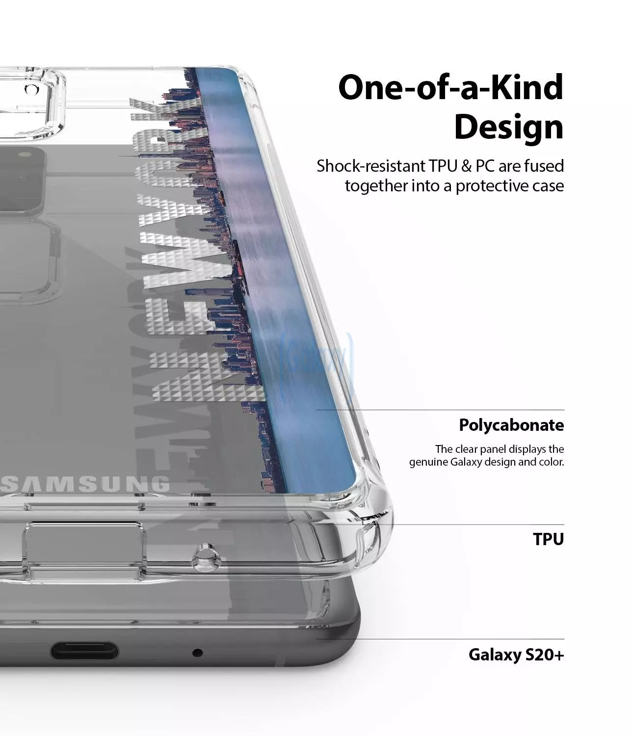 Чехол бампер Ringke Fusion Design для Samsung Galaxy S20 Ultra New York (Нью-Йорк)