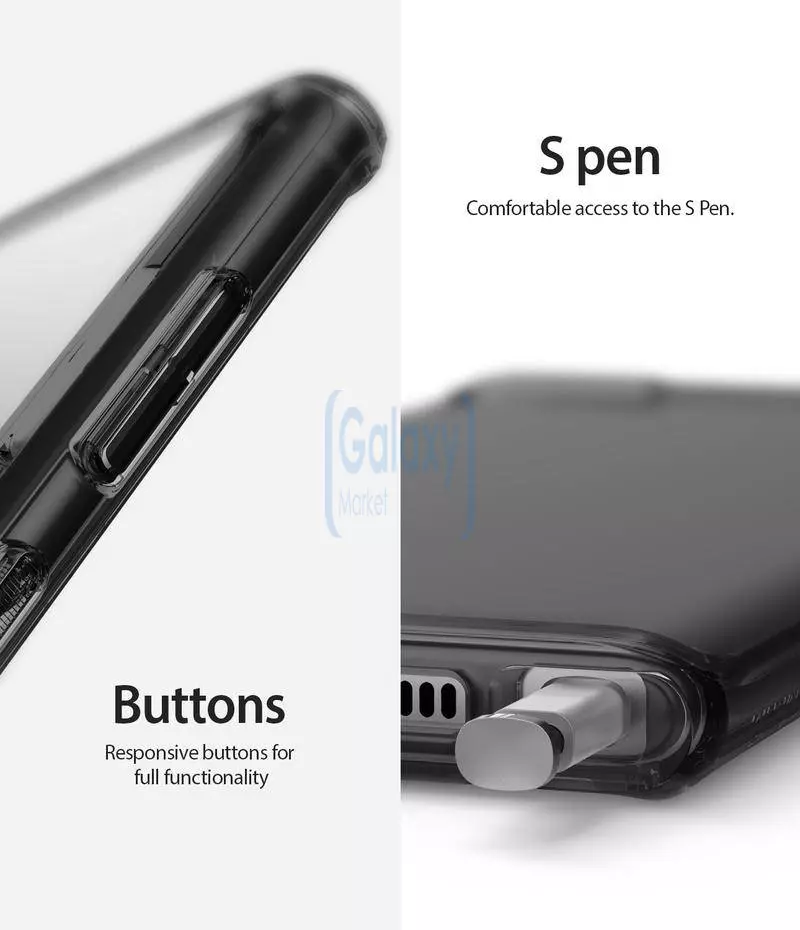 Чехол бампер Ringke Fusion Series для Samsung Galaxy Note 10 Plus Smoke Black (Дымчатый Черный) Чехол бампер Ringke Fusion Series для Samsung Galaxy Note 10 Plus Smoke Black (Дымчатый Черный)