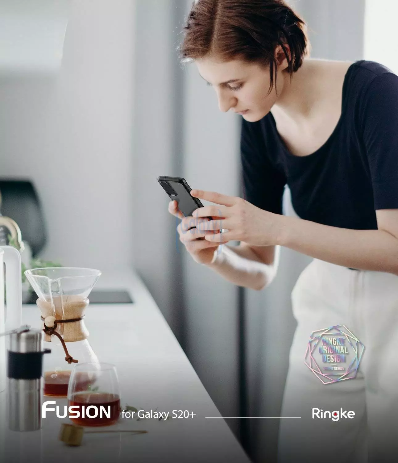 Чехол бампер Ringke Fusion для Samsung Galaxy S20 Plus Frost Clear (Прозрачный Матовый)