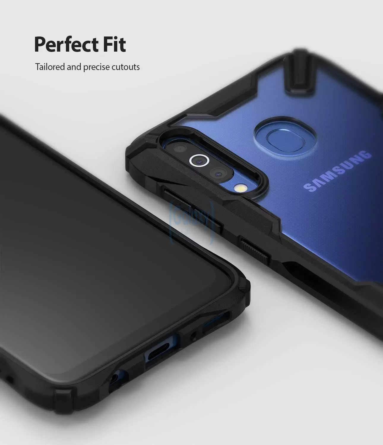 Чехол бампер Ringke Fusion-X для Samsung Galaxy A40s Black (Черный)