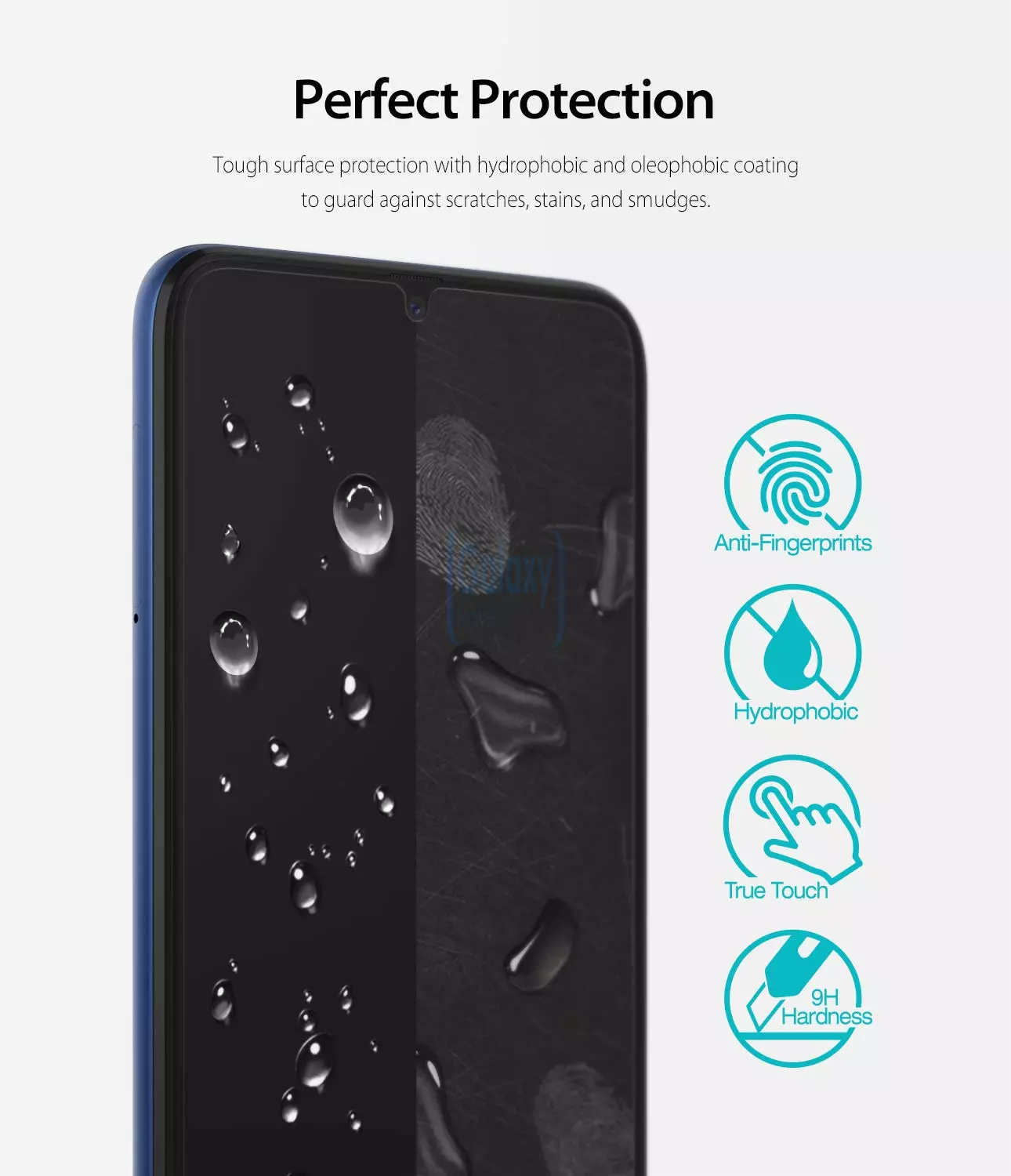 Защитное стекло Ringke Invisible Deffender Glass 3 шт. для Samsung Galaxy A20