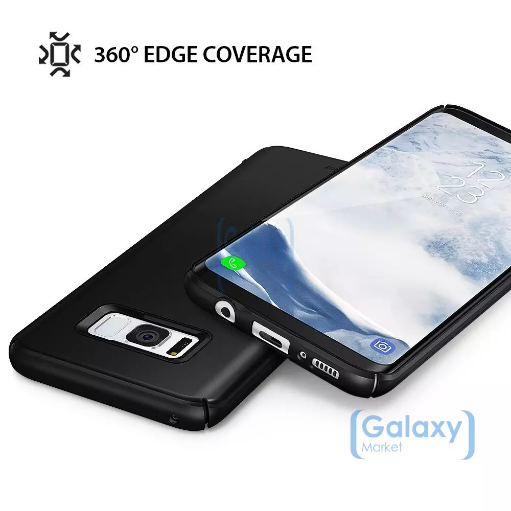 Чехол бампер Ringke Slim Case для Samsung Galaxy S8 Black (Черный)