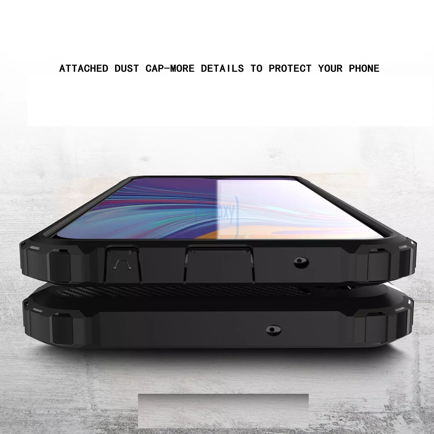 Чехол бампер Rugged Hybrid Tough Armor Case для Samsung Galaxy A10s Blue (Голубой)