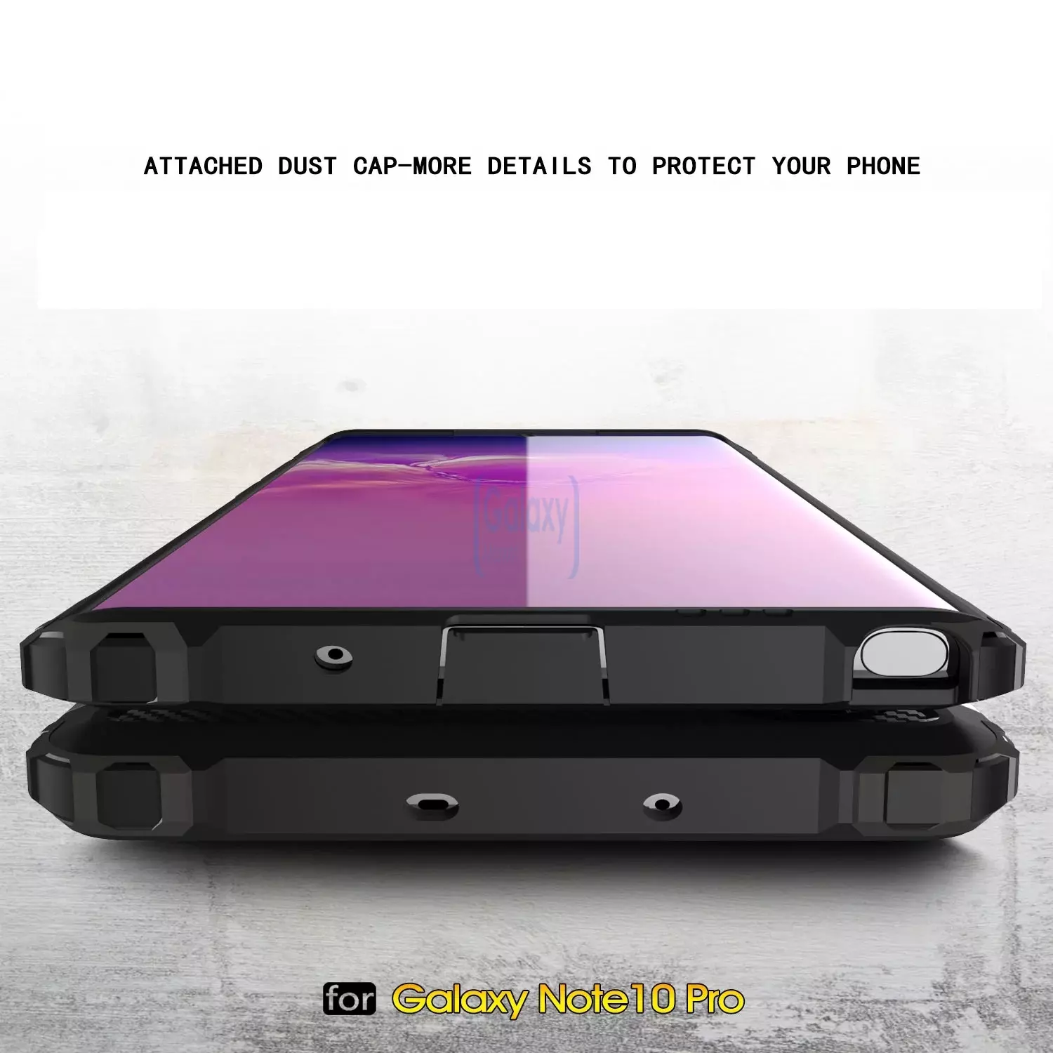 Чехол бампер Rugged Hybrid Tough Armor Case для Samsung Galaxy Note 10 Plus Navy Blue (Синий)