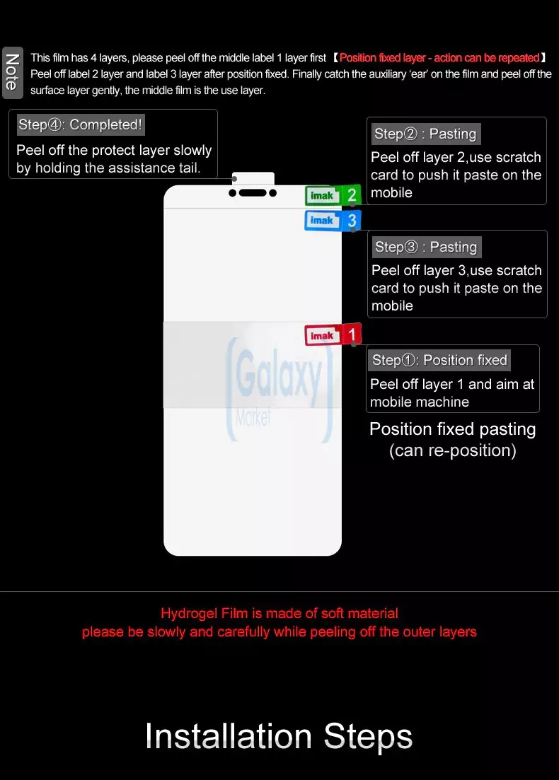 Защитная пленка Imak Hydrogel Screen Protector 2 шт. для Samsung Galaxy A90