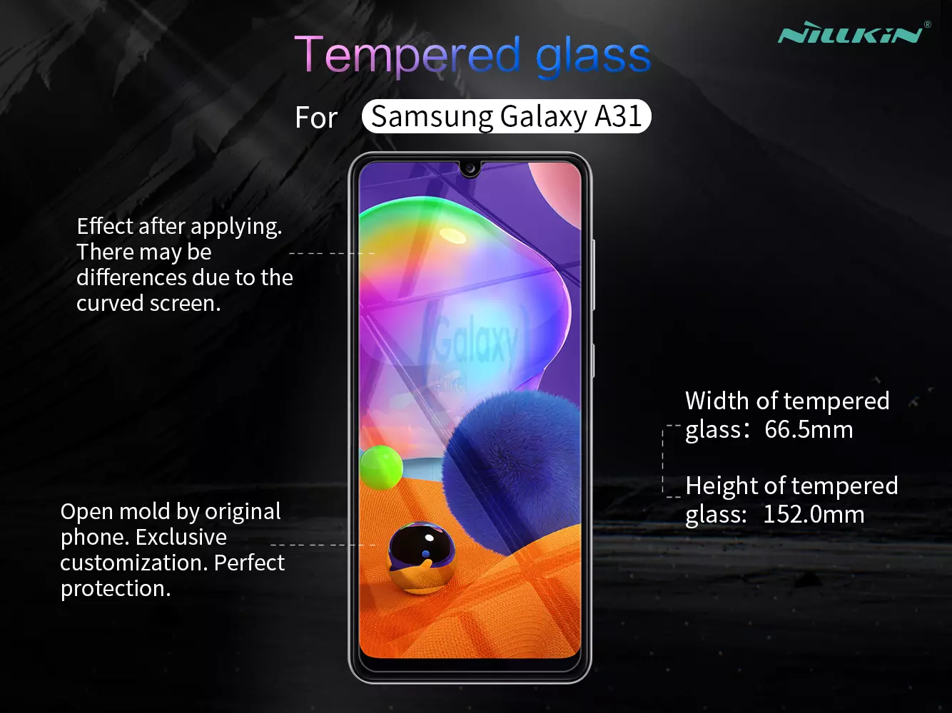 Защитное стекло Nillkin H+ Pro Anti-Explosion Glass Screen Protector для Samsung Galaxy A31