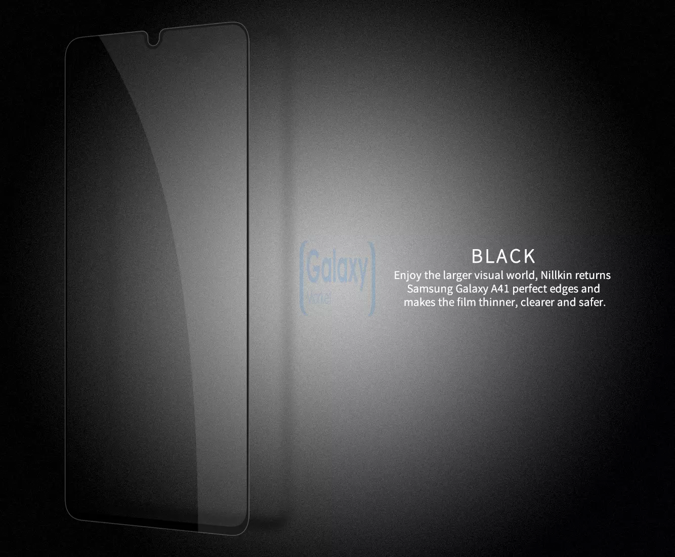 Защитное стекло Nillkin CP+PRO Tempered Glass для Samsung Galaxy A41 Black (Черный)
