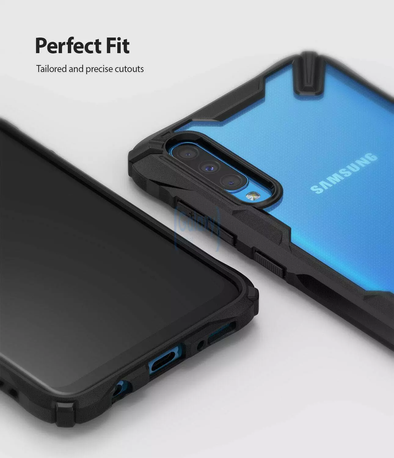 Чехол бампер Ringke Fusion-X для Samsung Galaxy A50s Space Blue (Космический Синий)