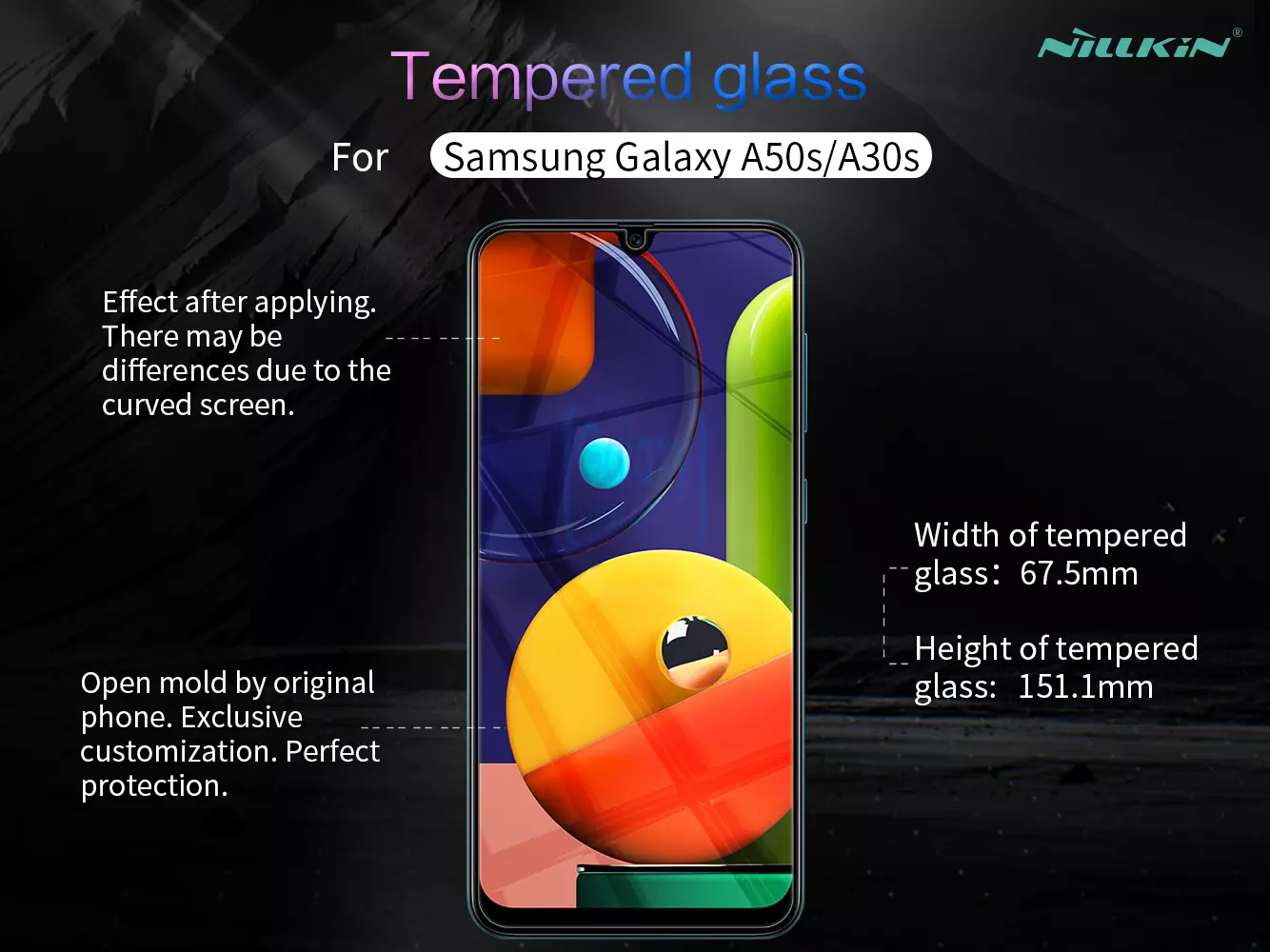 Защитное стекло Nillkin H+ Pro Anti-Explosion Glass Screen Protector для Samsung Galaxy A50s