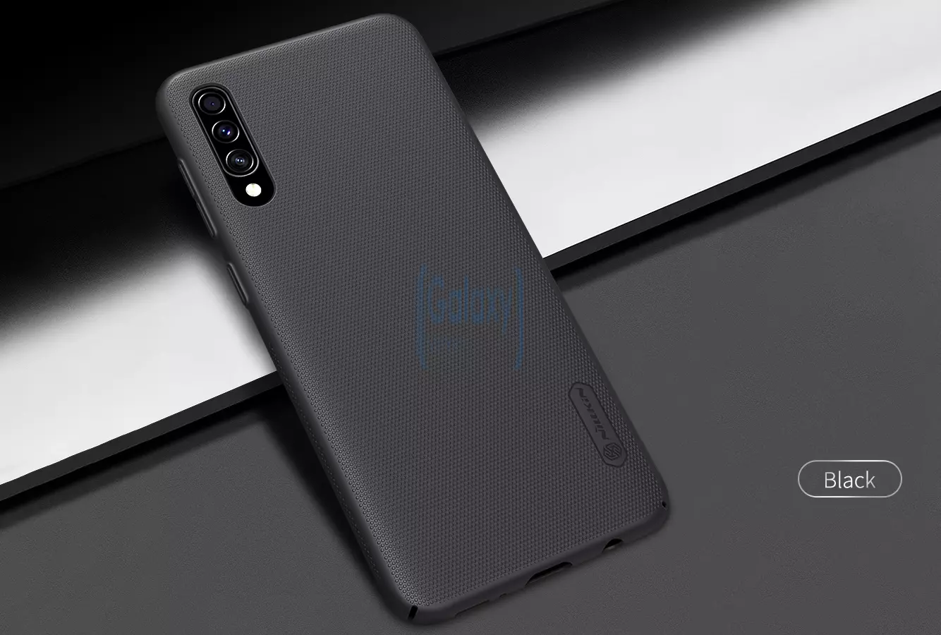 Чехол бампер Nillkin Super Frosted Shield для Samsung Galaxy A50s Black (Черный)