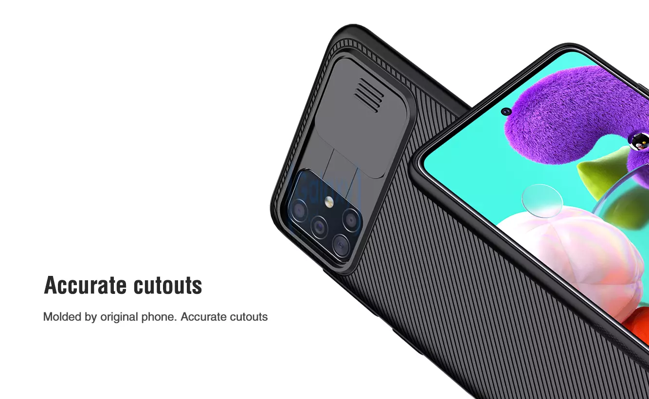 Чехол бампер Nillkin CamShield Case для Samsung Galaxy A51 Black (Черный)