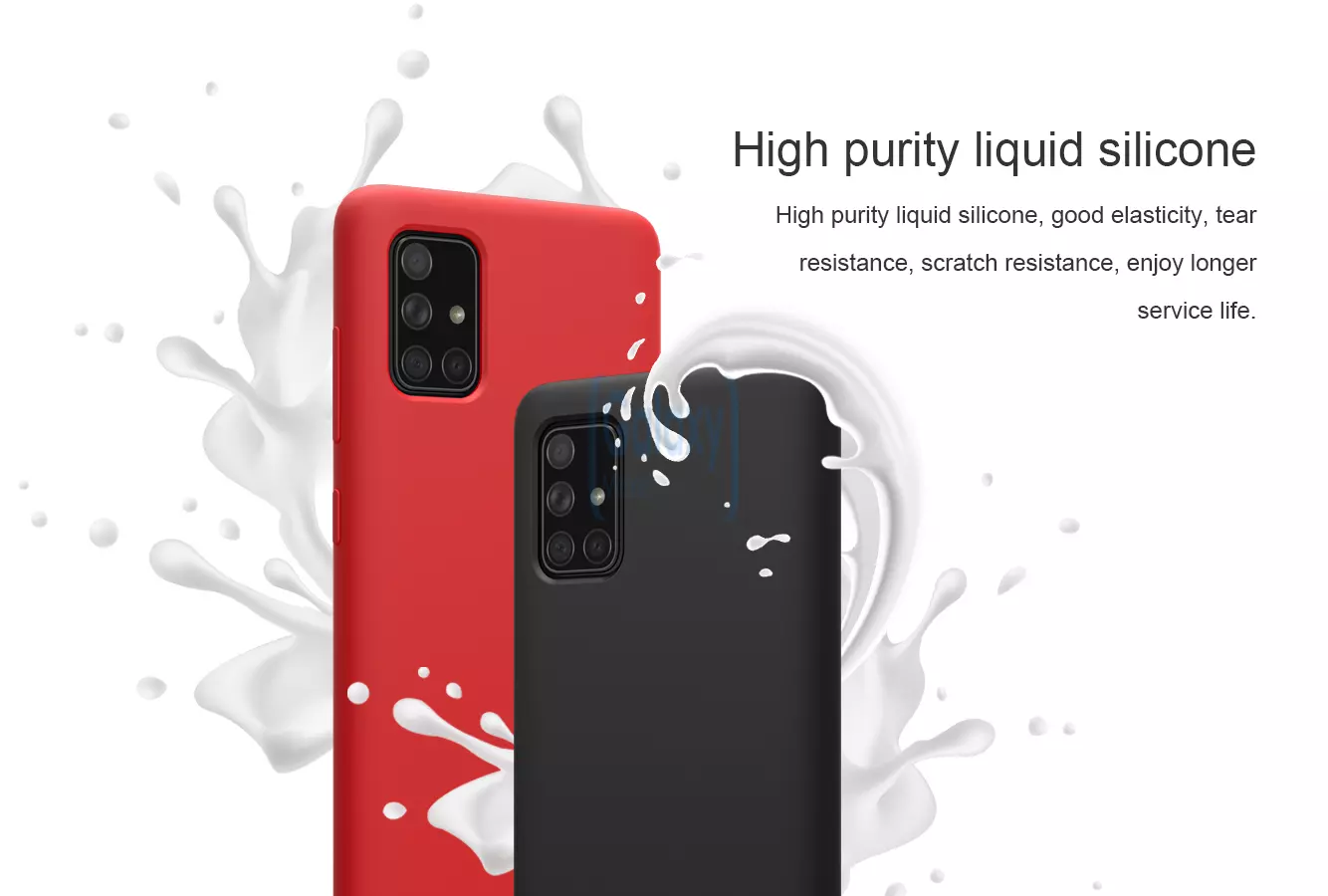 Чехол бампер Nillkin Pure Case для Samsung Galaxy A51 Red (Красный)