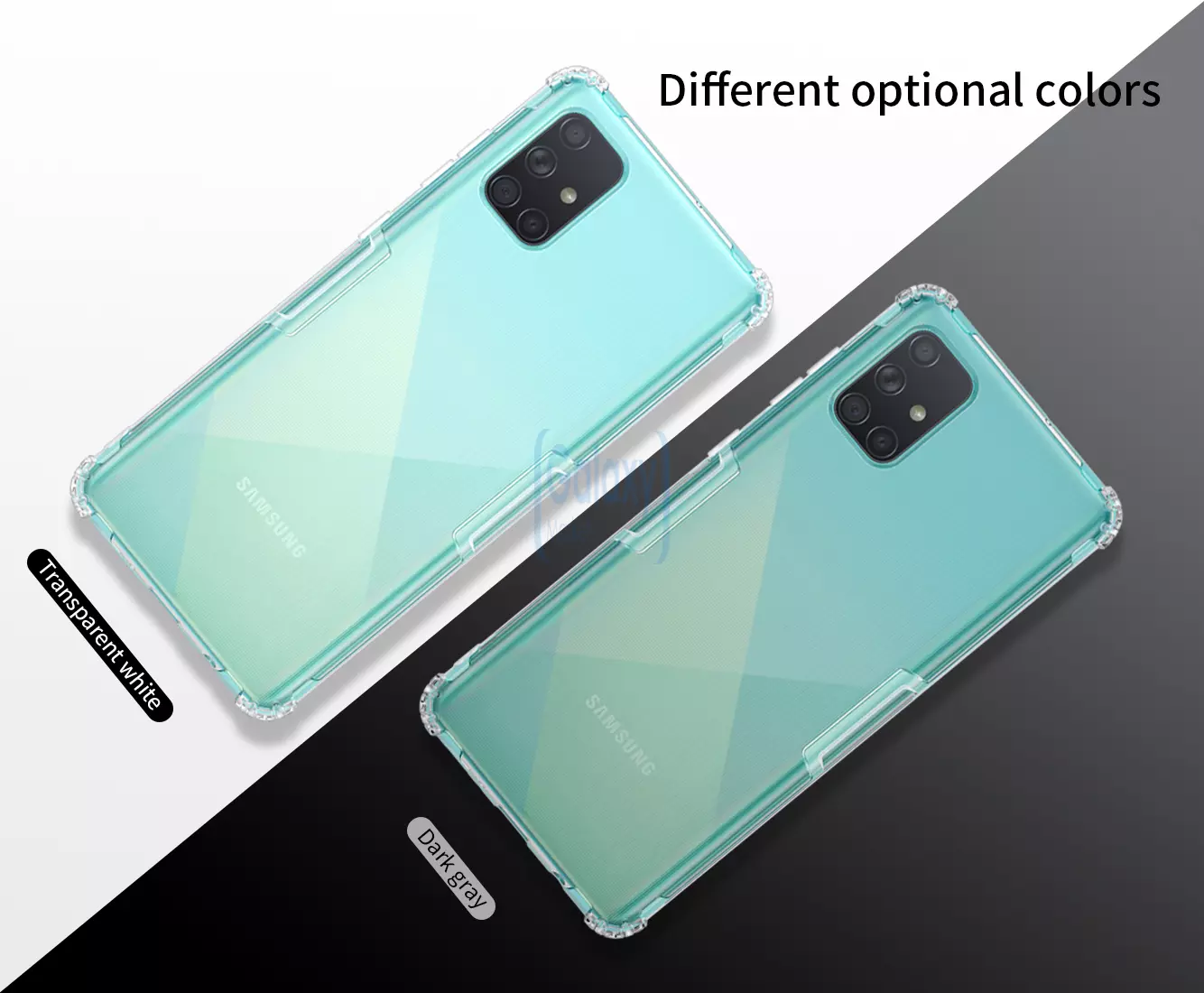 Чехол бампер Nillkin TPU Nature для Samsung Galaxy A71 Gray (Серый)