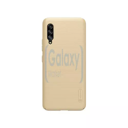 Чехол бампер Nillkin Super Frosted Shield для Samsung Galaxy A90 5G Gold (Золотой) 6902048186200