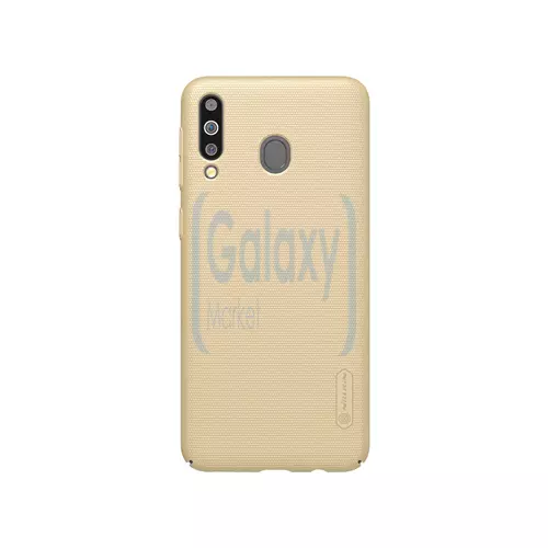 Чехол бампер Nillkin Super Frosted Shield для Samsung Galaxy A40s Gold (Золотой)