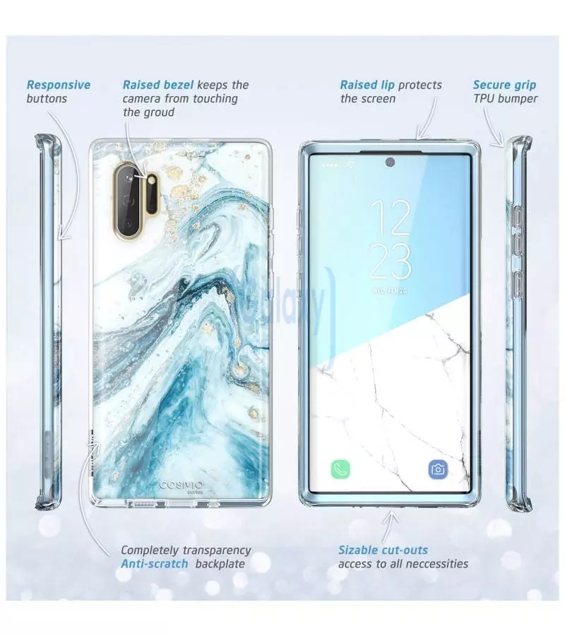 Чехол бампер i-Blason Cosmo для Samsung Galaxy Note 10 Blue (Синий)
