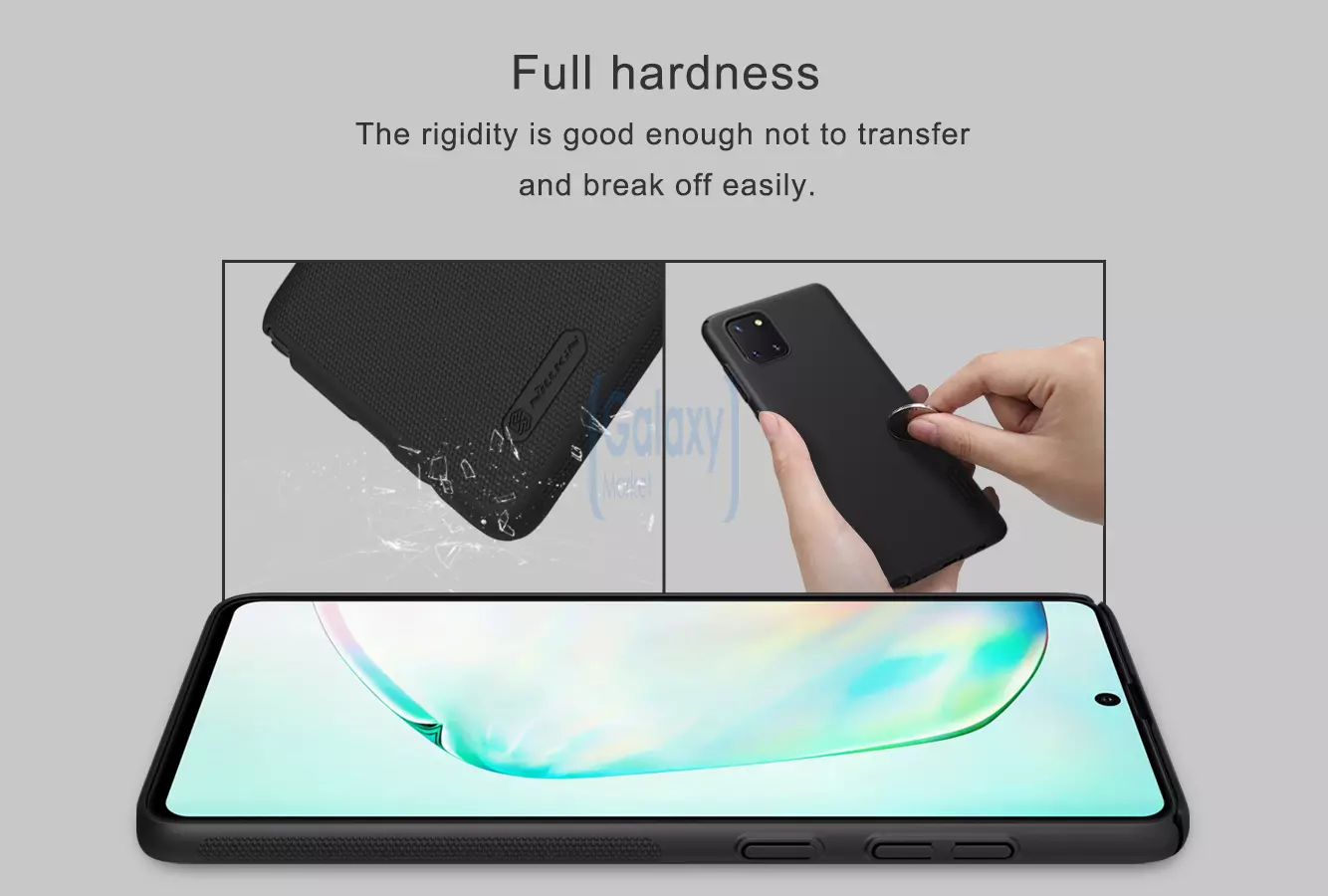 Чехол бампер Nillkin Super Frosted Shield для Samsung Galaxy Note 10 Lite Black (Черный)