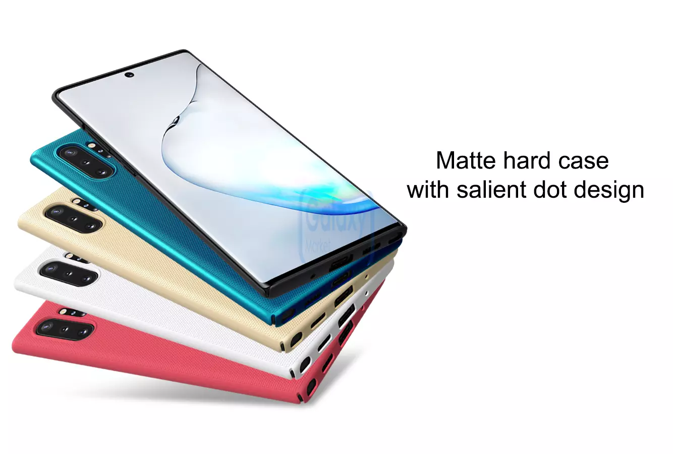 Чехол бампер Nillkin Super Frosted Shield для Samsung Galaxy Note 10 Plus Blue (Синий)