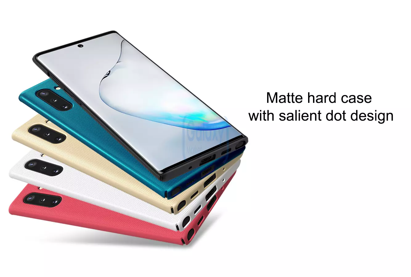 Чехол бампер Nillkin Super Frosted Shield для Samsung Galaxy Note 10 White (Белый)