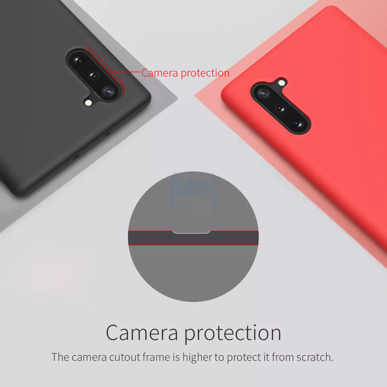 Чехол бампер Nillkin Pure Case для Samsung Galaxy Note 10 Red (Красный)