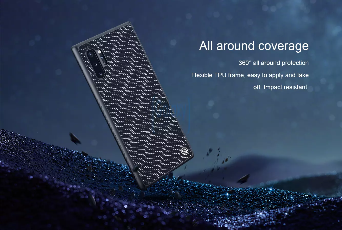 Чехол бампер Nillkin Twinkle Case для Samsung Galaxy Note 10 Plus Silvery (Серебристый)