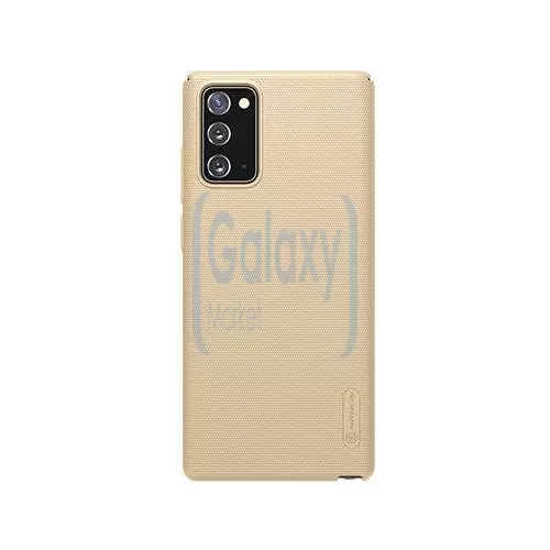 Чехол бампер Nillkin Super Frosted Shield для Samsung Galaxy Note 20 Gold (Золотой)