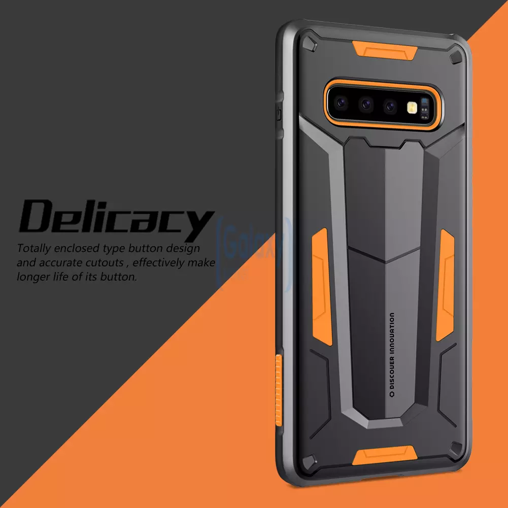 Чехол бампер Nillkin Defender Case для Samsung Galaxy S10 Black (Черный)