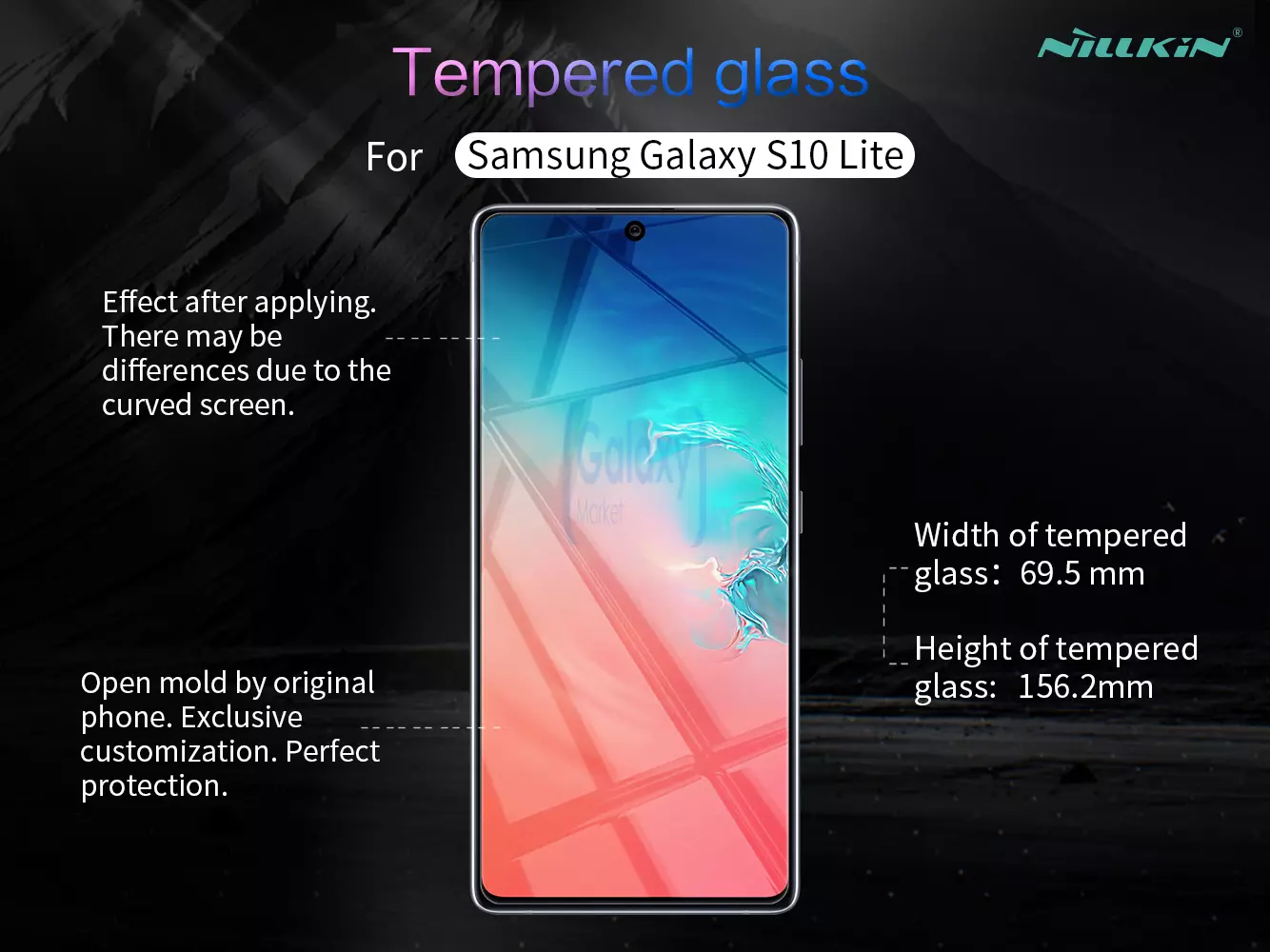 Защитное стекло Nillkin H+ Pro Anti-Explosion Glass Screen Protector для Samsung Galaxy S10 Lite