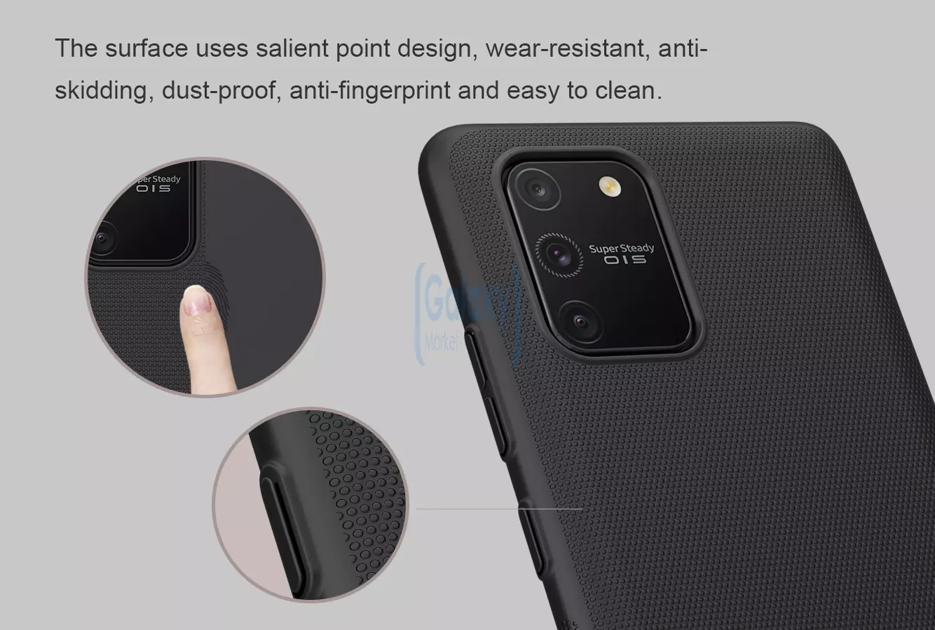 Чехол бампер Nillkin Super Frosted Shield для Samsung Galaxy S10 Lite Black (Черный)