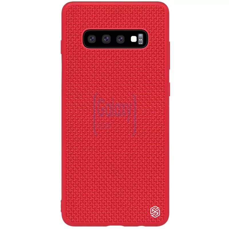 Чехол бампер Nillkin Textured для Samsung Galaxy S10 Plus Red (Красный)