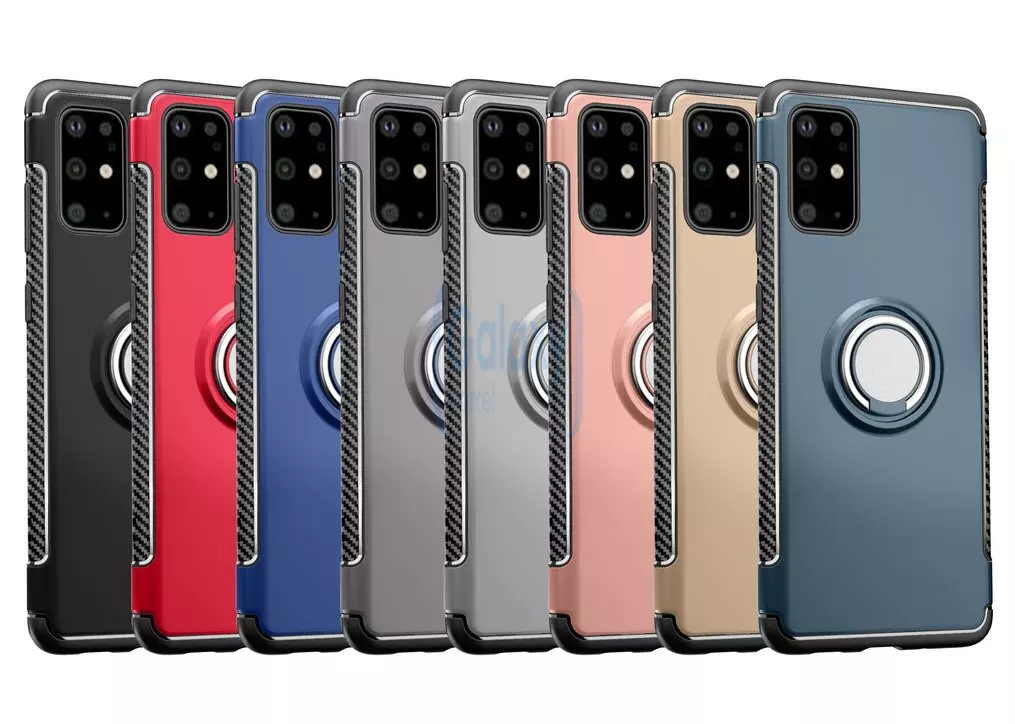 Чехол бампер Anomaly Magnetic Ring Standings Case для Samsung Galaxy S20 Plus Gold (Золотой)