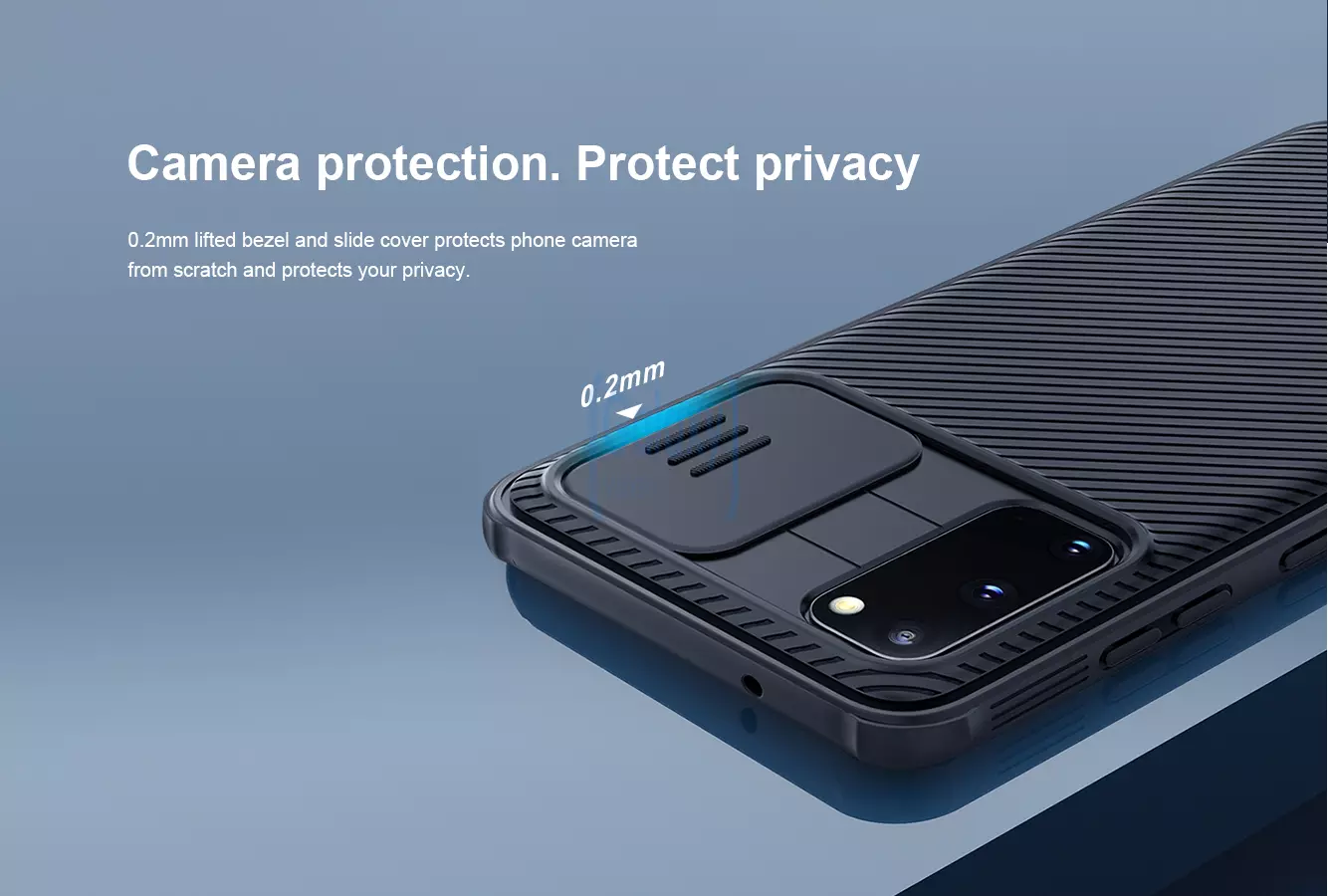 Чехол бампер Nillkin CamShield Case для Samsung Galaxy S20 Black (Черный)