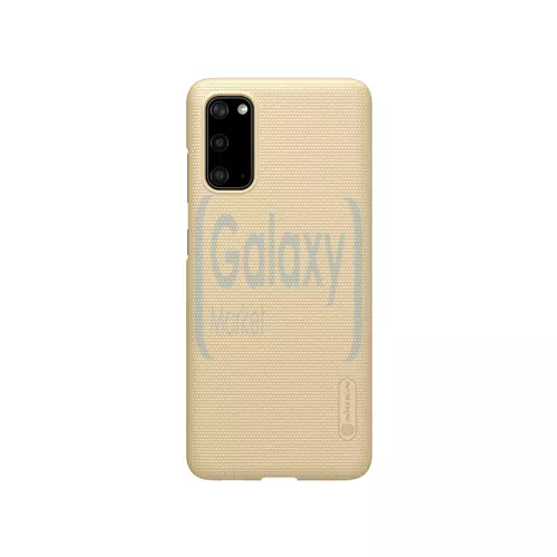 Чехол бампер Nillkin Super Frosted Shield для Samsung Galaxy S20 Plus Gold (Золотой)